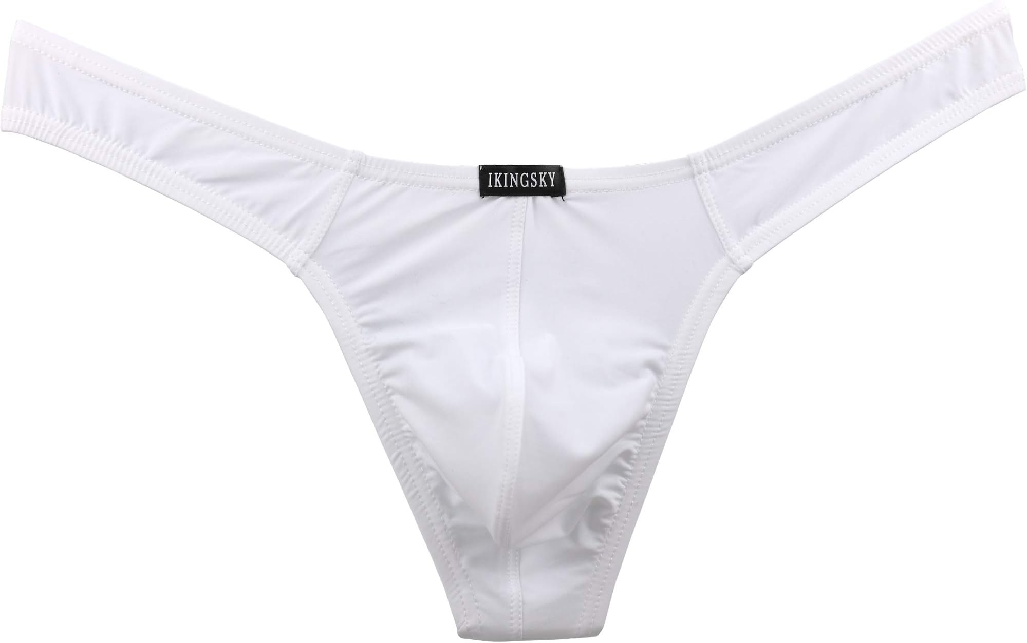 Men's Silky Thong Sexy T-Back Mens Underwear Low Rise Stretch Underpanties