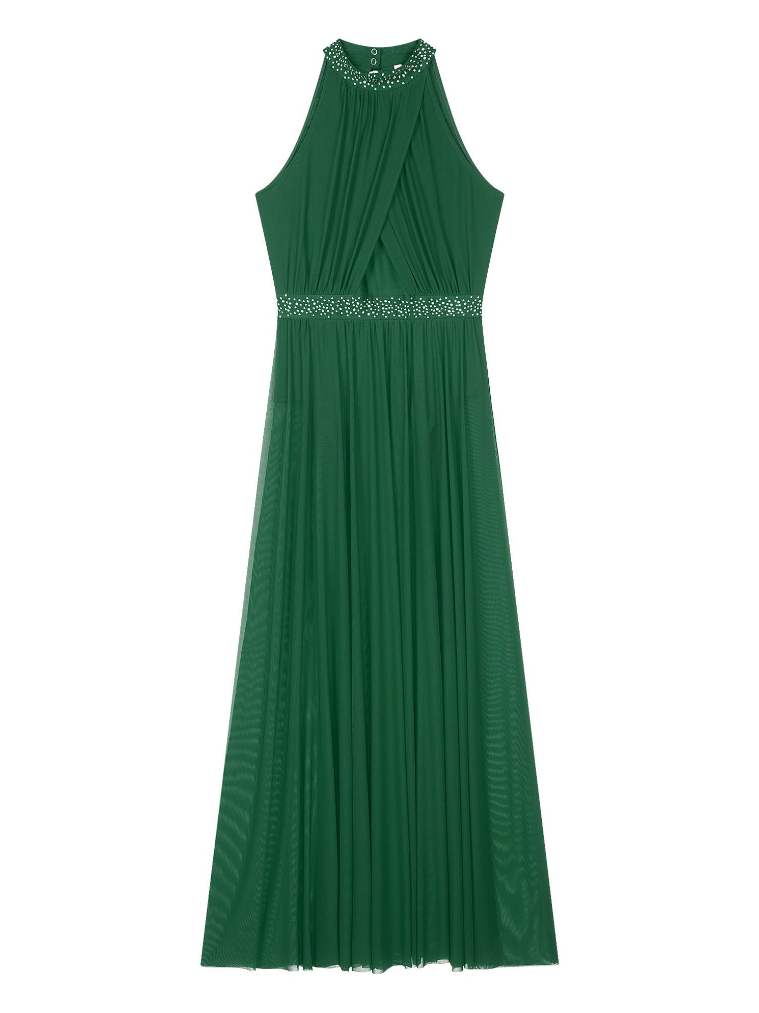Lyrisches Tanzkleid Damen Glitzer Lyrischen Tanzkleid Ärmellose Ballettkleid Lang Geschlitztes Tankleidung Cha Cha Rumba Samba Tanzkostüm