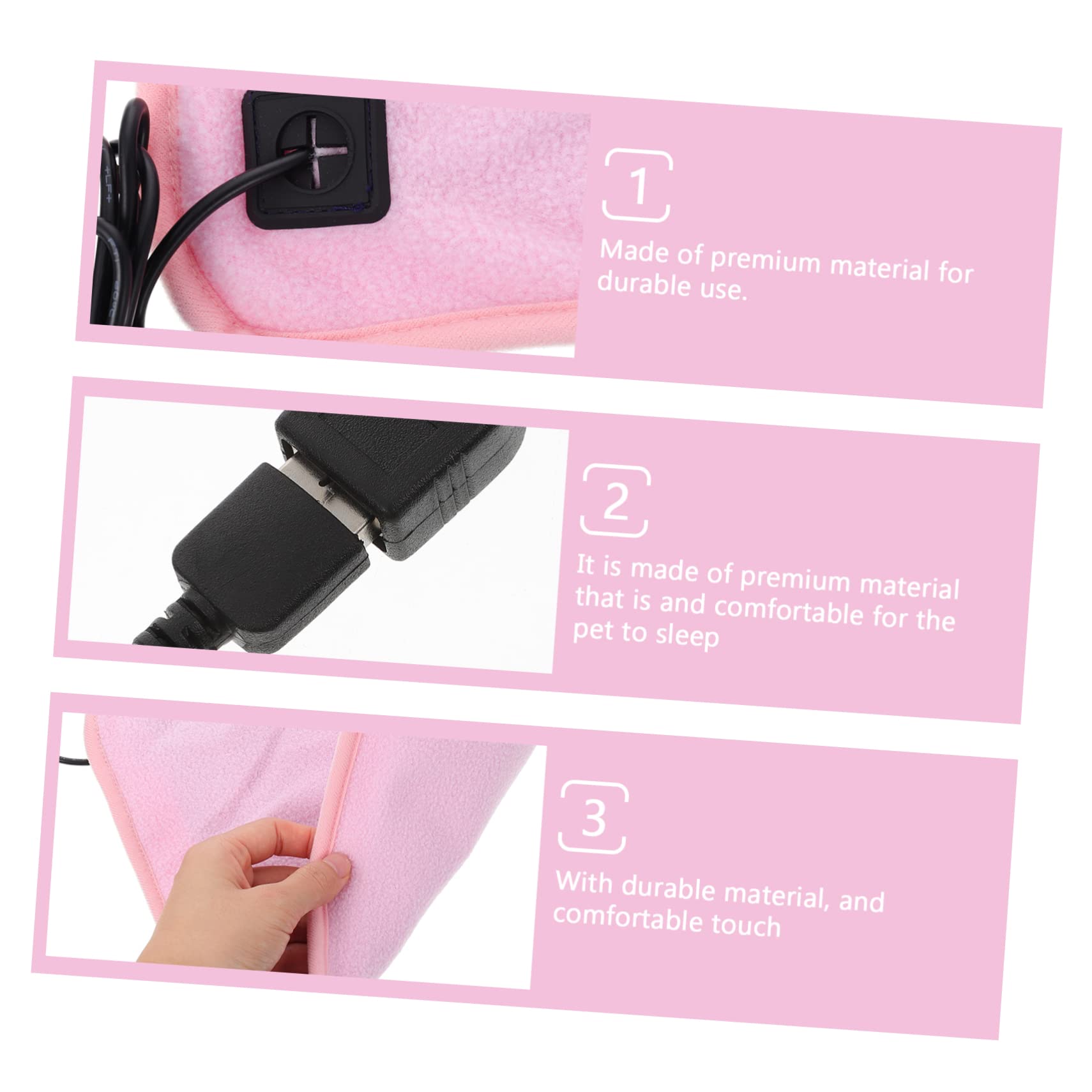 Mipcase 2pezzi Tappetino Riscaldante per Rettili USB con Controllo della Temperatura Cuscino per Tartarughe e Animali Domestici Inverno Sicuro e Pratico per Benessere Tuoi Amici Zampe