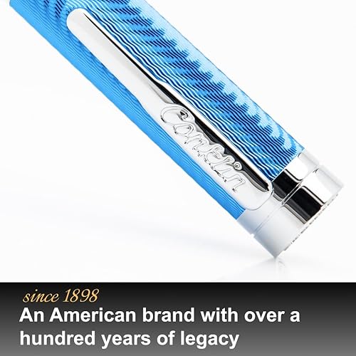 Miniatura 9 de Conklin Herringbone Signature Pluma Estilográfica Rojo - B