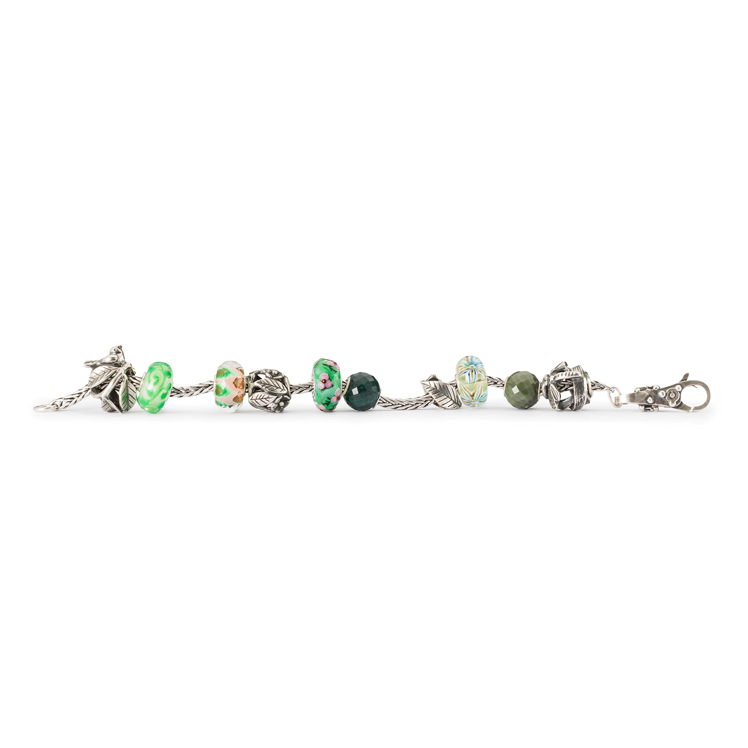 Trollbeads Perle en verre Motif jardin de roses enchantées TGLBE-20367, small, Verre, 0