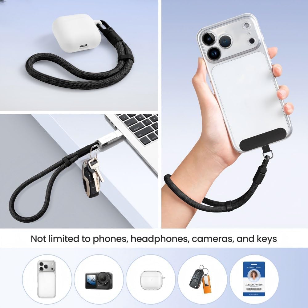 BowieMall Phone Lanyard, Anti Theft Mobile Strap with 360°Rotating Hook — Amazon image 5