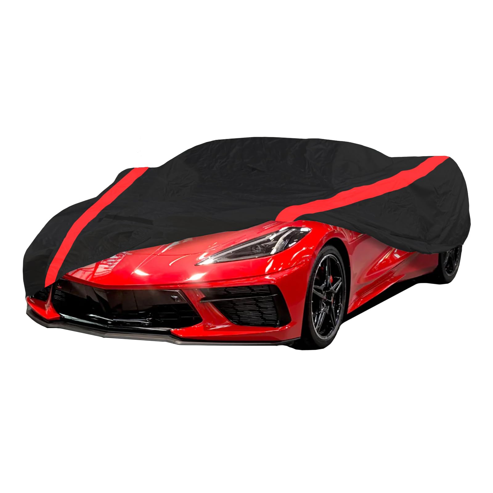 C8 Car Cover Fit for Corvette C8 Stingray Z06 Z51 2020 2021 2022 2023 2024 2025 Stretched Satin for Garage Car Shows Indoor Car Cover