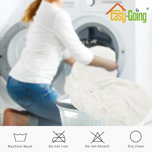 Miniatura 371 de Funda elástica para sofá reclinable de fácil colocación, Tela mezcla de poliéster Algodón, Arena