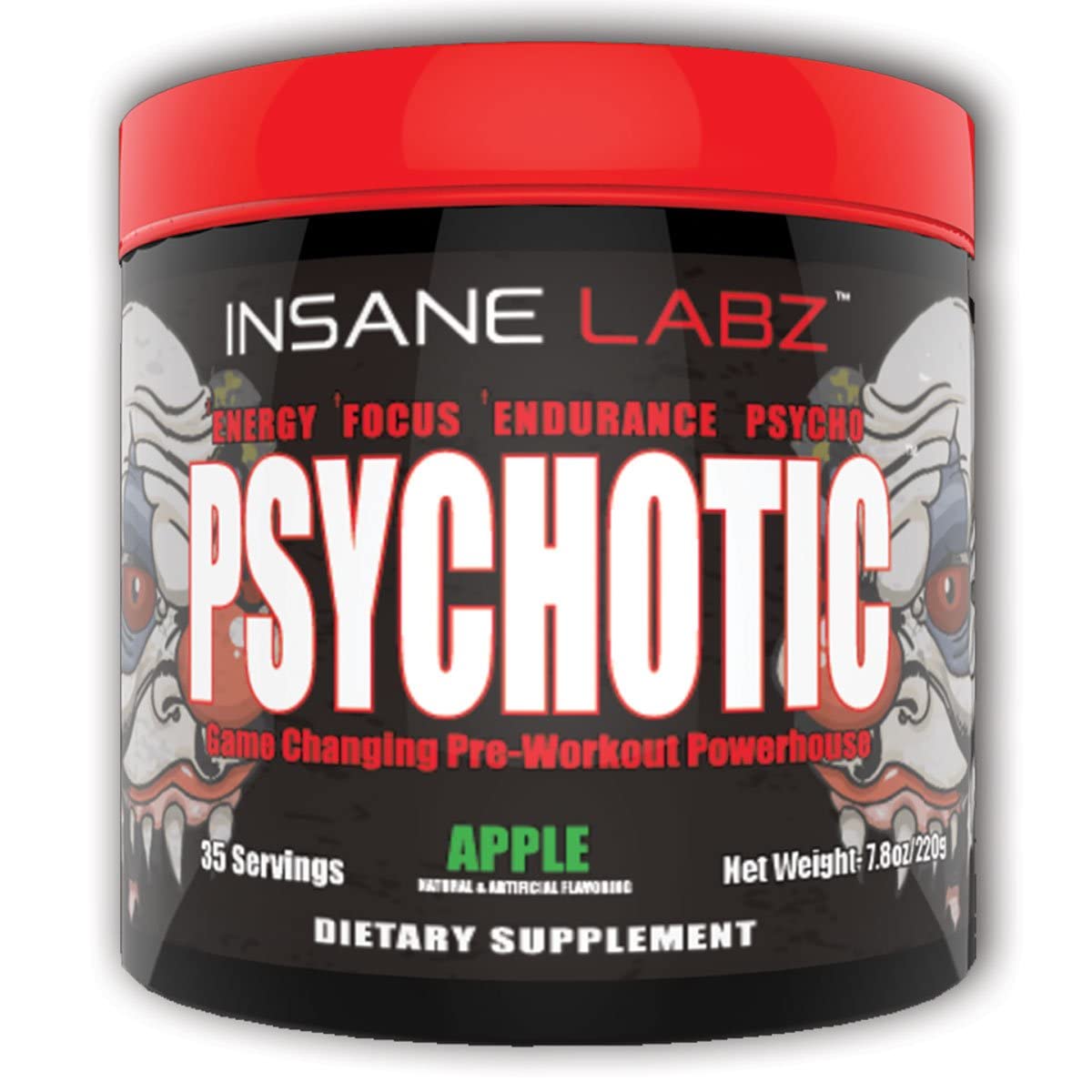 Insane Labz Pre Workout Pyschotic 35 Services Apple