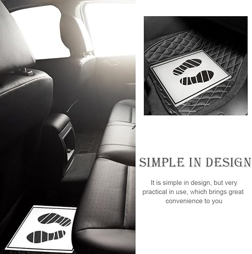 Miniatura 2 de IMIKEYA Alfombrilla de papel 25 alfombrillas desechables para el piso del automóvil, alfombrillas desechables para interiores de impresión