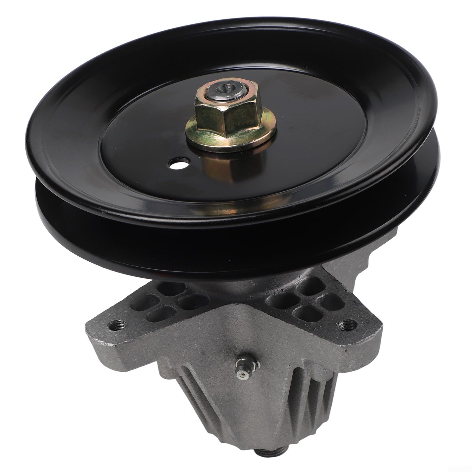 Conjunto de husillo para cortacésped con polea para cubierta de 42 pulgadas, compatible con 918-04822A 618-04822A 618-04950, pieza de repuesto para tractor de césped con perno roscado
