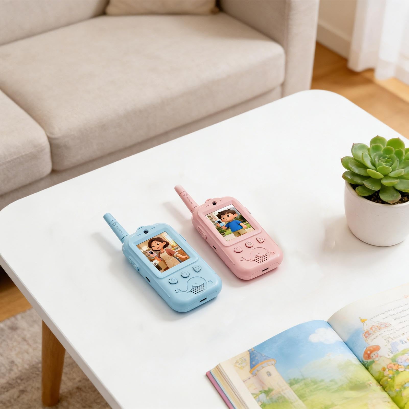 Walkie Talkies Infantiles Con Cámara De Video Herramienta De Comunicación