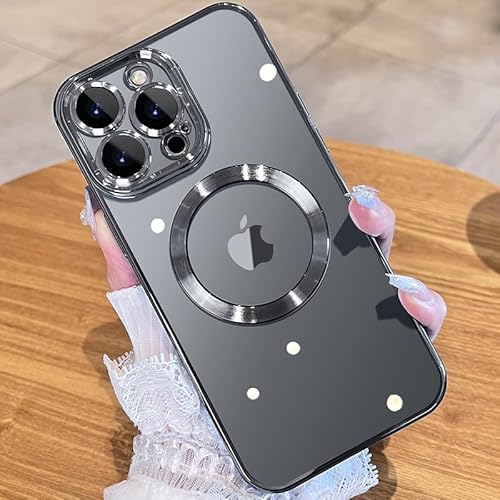 JUESHITUO for iPhone 15 Pro Max Case with Integrated Camera Lens Protection [TOP N56 Magnets] [Military Grade Drop Protection] for Magsafe Women Men iPhone 15 Pro Max Cover Case 6.7" Natural Titanium