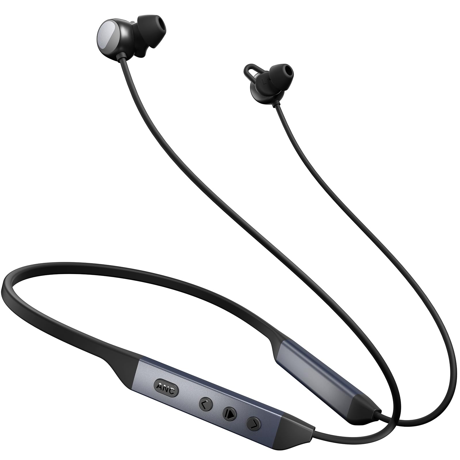 Photo 1 of Active Noise Cancelling Bluetooth 6.0 Headphones, 5 ENC AI Clear Call Mic Wireless Earbuds, in-Ear Magnetic Neckband Earphones 45H Playtime, IPX6 Sweatproof ANC Headsets for Travel Home Office