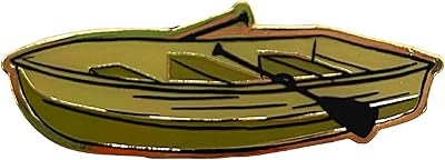 Cute Summer Lapel Pin, Rowboat Enamel Novelty Pin, DIY Accessories for Backpacks, Jackets, Tops, Lanyards, etc., 1.5 Inches