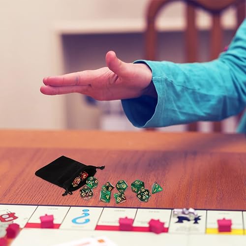 Miniatura 13 de DND - Juego de dados poliédricos – Dados de juego de material acrílico, juegos de mesa de poliedro, para Dungeon and Dragons D&D RPG Juegos de rol