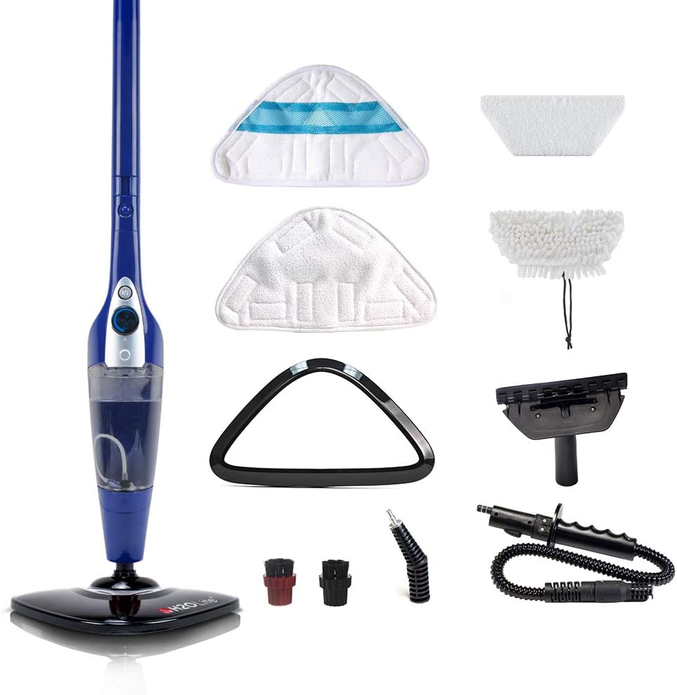 H2O Lite - 1500w Powerful Multi Purpose Steam Mop and Handheld Cleaner - Midnight Purple