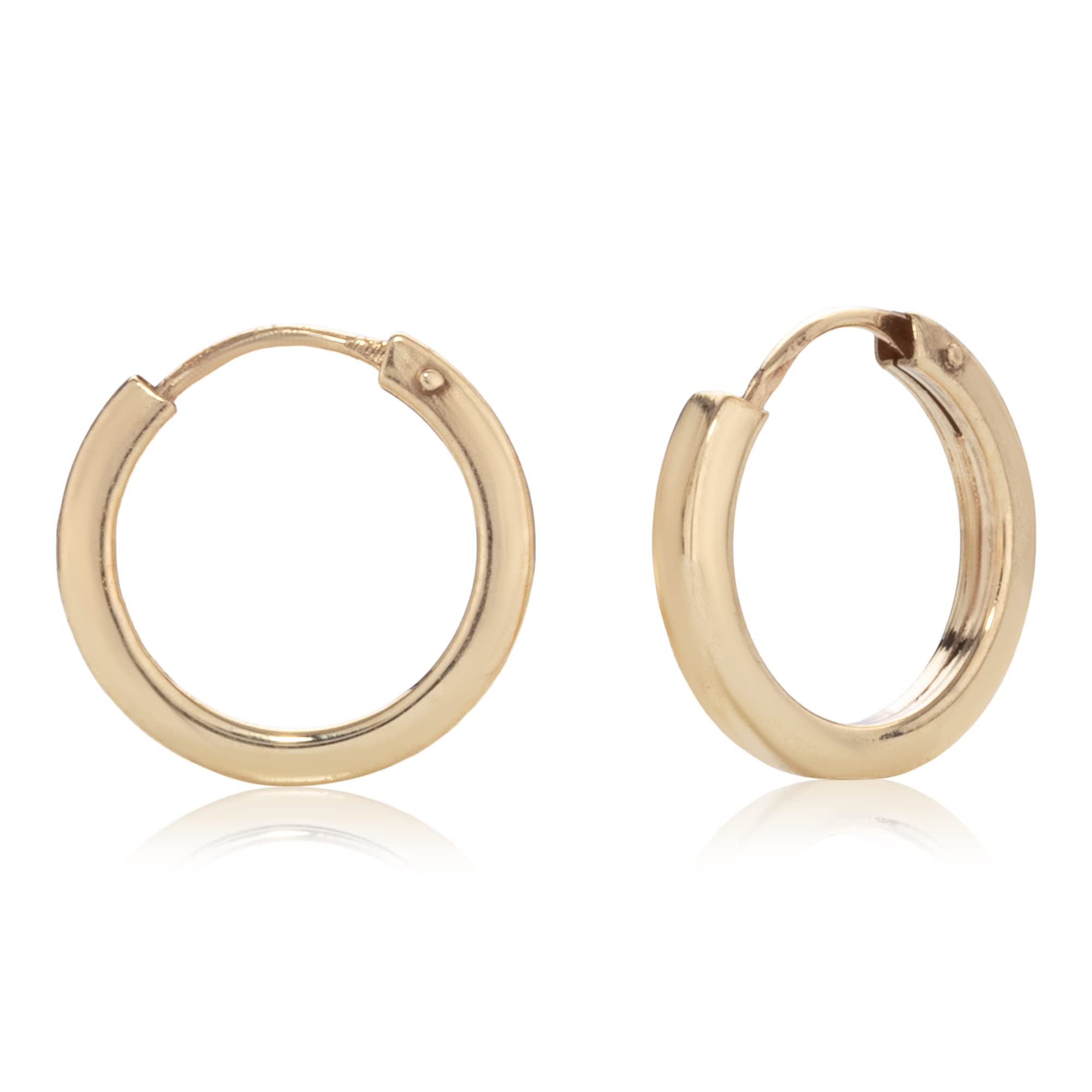 NKlaus Creolen 333 Gelb Gold 8 Karat, Gewicht: 0,3g, 1,48mm, 2 Stück