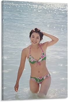 Amazon.co.jp: JIAOJIE 石田ゆり子写真ビキニ水着壁飾りポスター (1