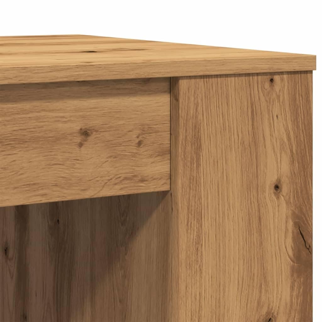 vidaXL mesa de Centro Madera de Roble Ingeniería Artesanal 102x55x42cm, mesita de Sofá, Decorativa, Auxiliar, Salón