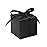 COTOPHER 60pcs Wedding Favor Boxes, Paper Gift Boxes 3x3x3 Inches Small Gift Boxes with Ribbons, Easy Assemble Boxes (Black)