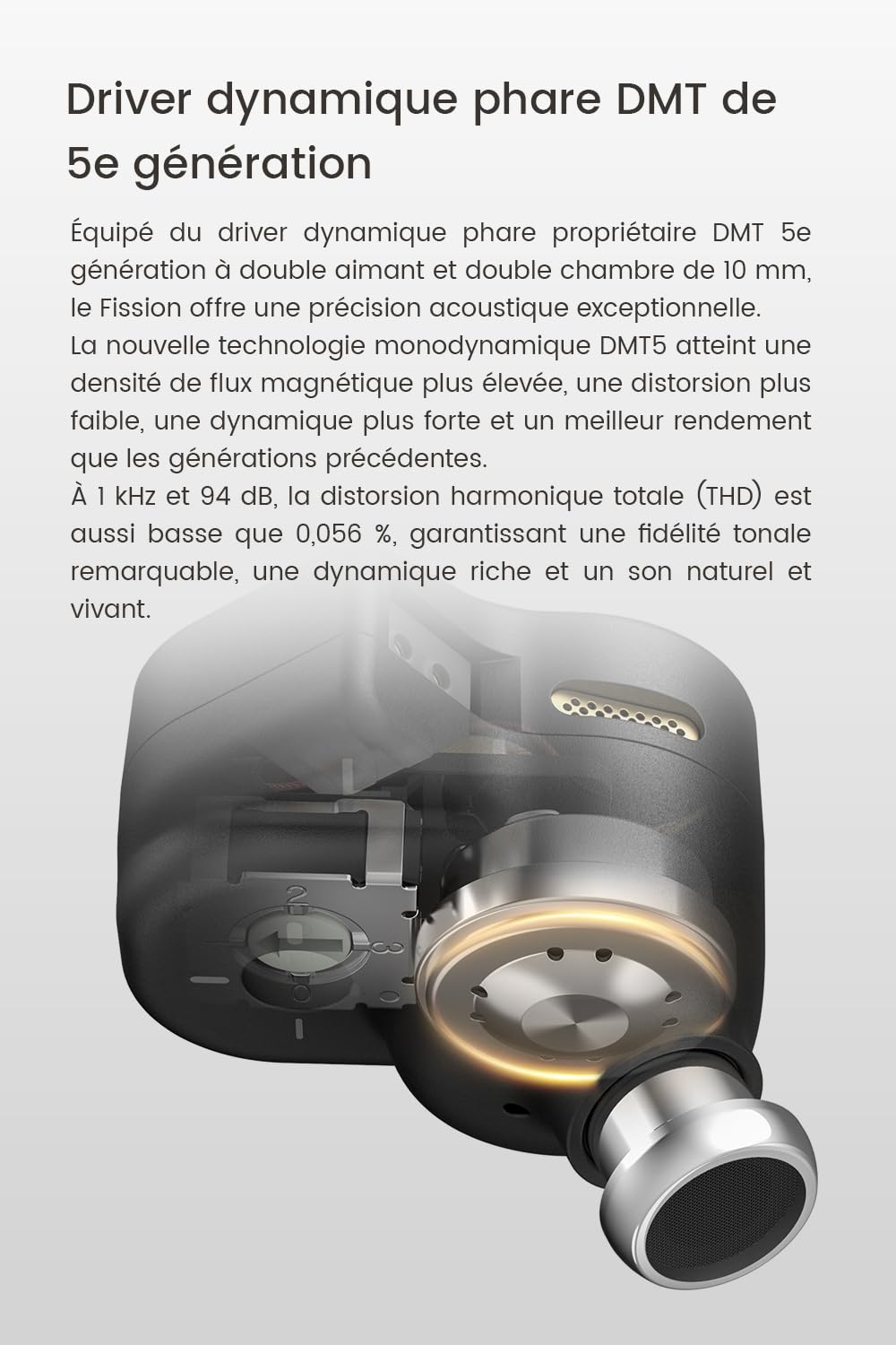 TANCHJIM X Rational HiFi Fission Écouteurs Filaires Jack IEM Réglage Basses
