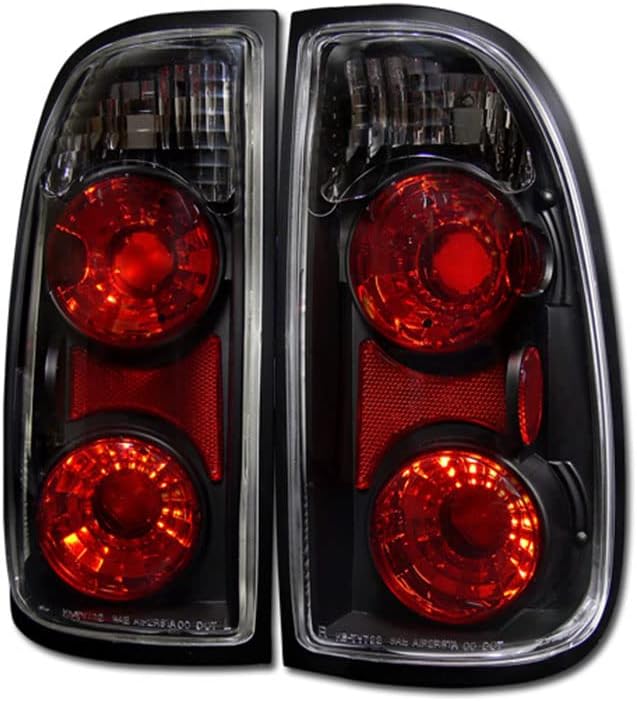 7422455414400 Compatible With 2000-2004 Toyota Tundra Regular (Standard) / Access (Extended) Cab Black Housing Altezza Tail Lights