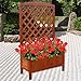 Produktbild Melko Pflanzkasten mit Spalier Holz Rankhilfe Pflanzkübel mit Sichtschutz Rankgitter mit Blumenkasten