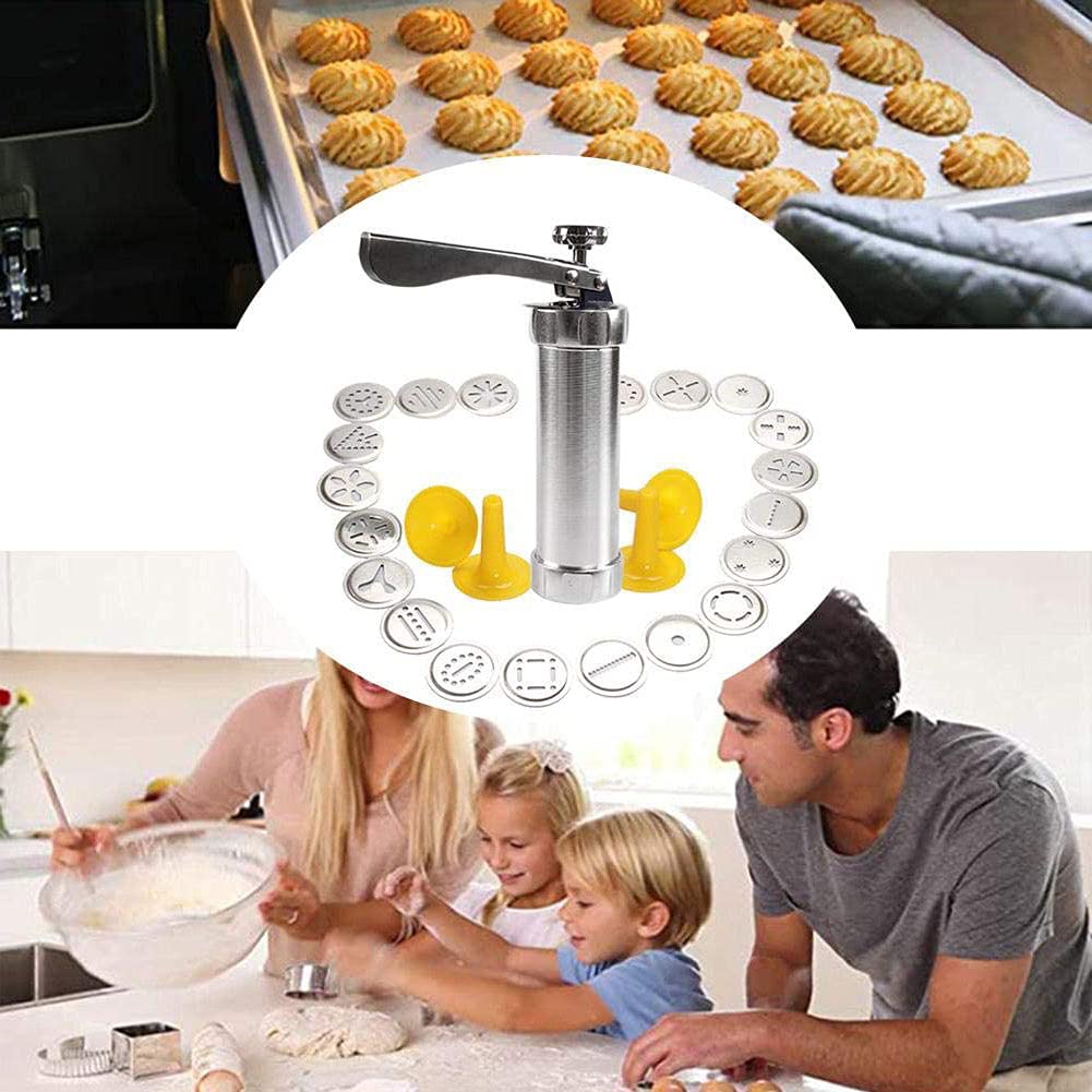 Back Kekse Maschine, Babykekse Maschine Edelstahl, DIY Kekshersteller, Kekspresse Edelstahl, Garnierspritze, Werkzeuge, mit Denen Kekse in der K¨¹Che Zubereitet Wwerden K?nnen