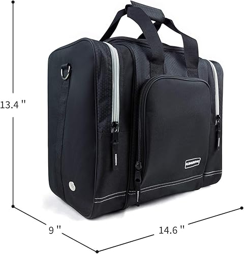 Miniatura 21 de Mangrove Bolsa de boliche para bola individual, bolsa de bolos 2025 con soporte de bola de plástico, bolsa de bolos duradera para zapatos de bolos