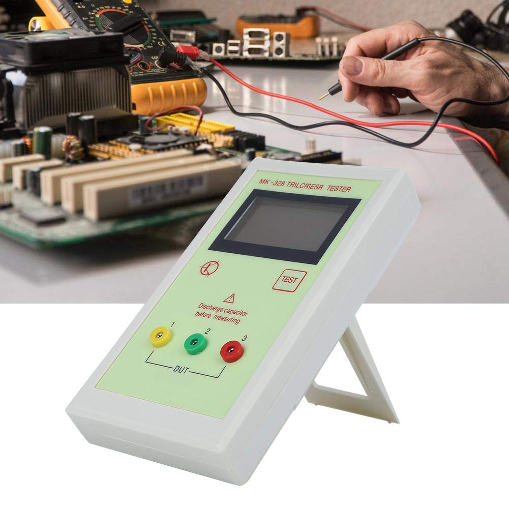 Probador de transistores Vikye MK-328, medidor electrónico de resistencia de capacitancia de inductancia, medidores de prueba TR LCR ESR, probador MK328