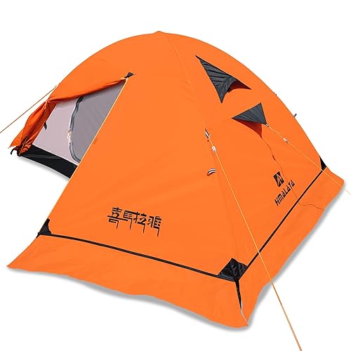 Himalaya 2/3 Person 4 Season Tent - Winter Tent, Waterproof, Windproof, Lightweight, Portable, PU5000 for Camping, Hiking, Mountaineering
