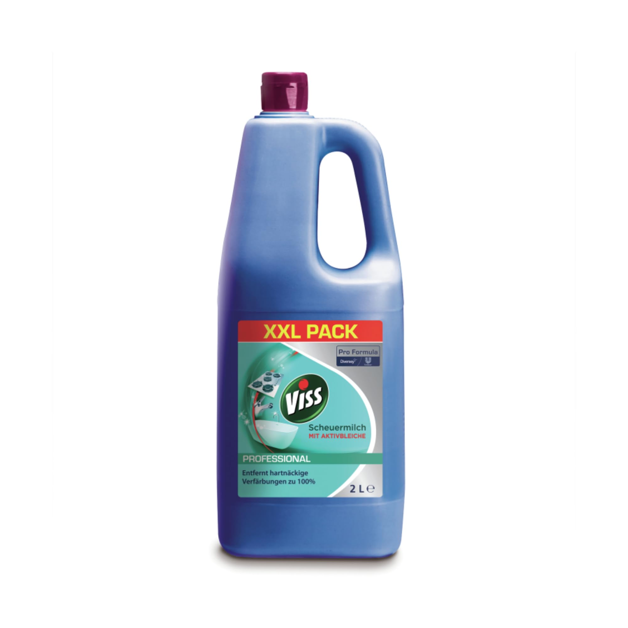 Viss Professional Latte abrasivo con candeggina attiva, 6 x 2 l
