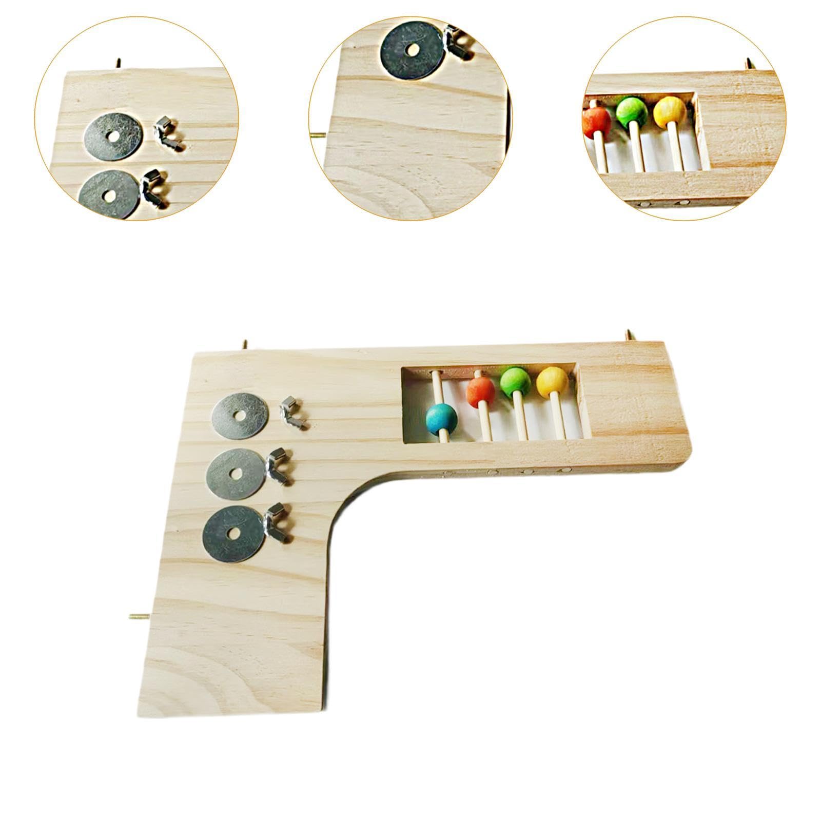 Bird Perch Platform Bird Cage Climbing Toy Chewing Toy Wood Platform Parrot Chewable Climbing Toy for Guinea Pig Chinchillas