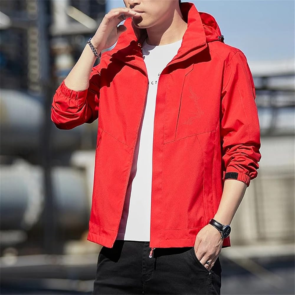 ジャケット・アウター UNUSED 24ss HOODED SHORT BLOUSON 3 red RED HOODED JACKET [ UNUSED ] - spares