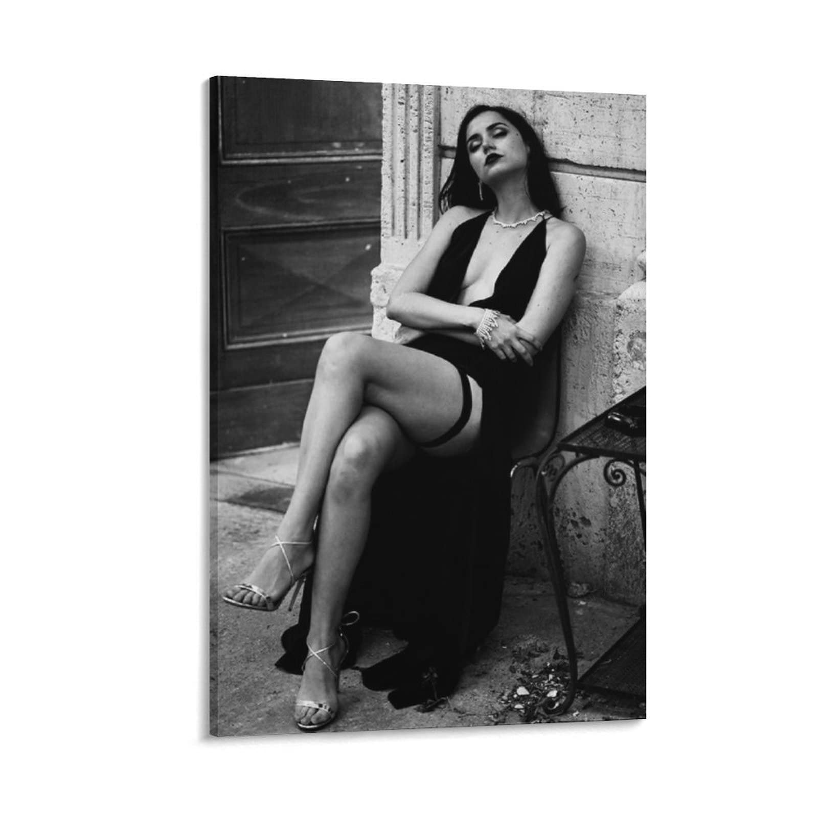 VZRSQZK Poster decorativo su tela con immagine di Ana De Armas, stampa artistica da parete, poster decorativo per camera da letto, camera da letto, 30 x 45 cm