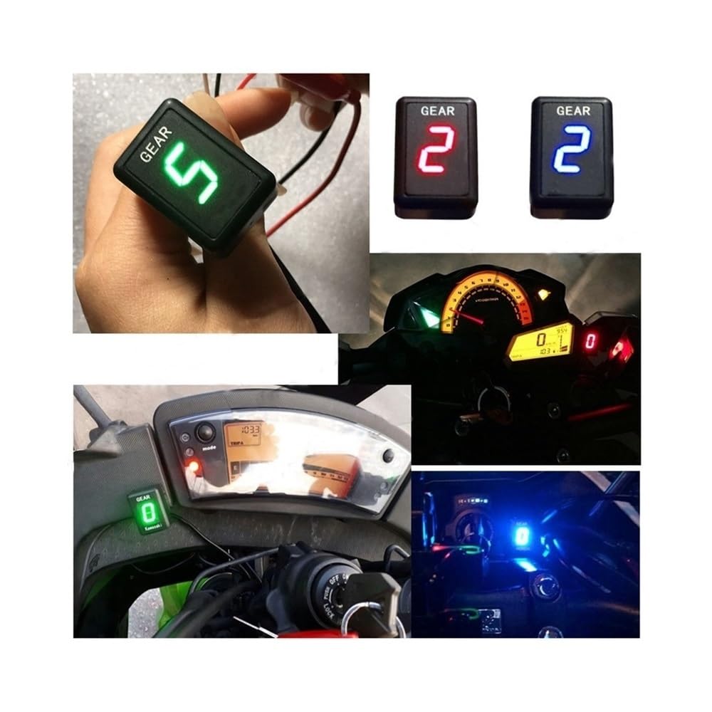 Indicatore velocità per YZF R6 R6S R1 R125 R15 YZF-R6 YZF-R6S YZF-R1 YZF-R15 Indicatore di Marcia per Motocicletta Misuratore di Marcia Digitale A 1-6 Livelli