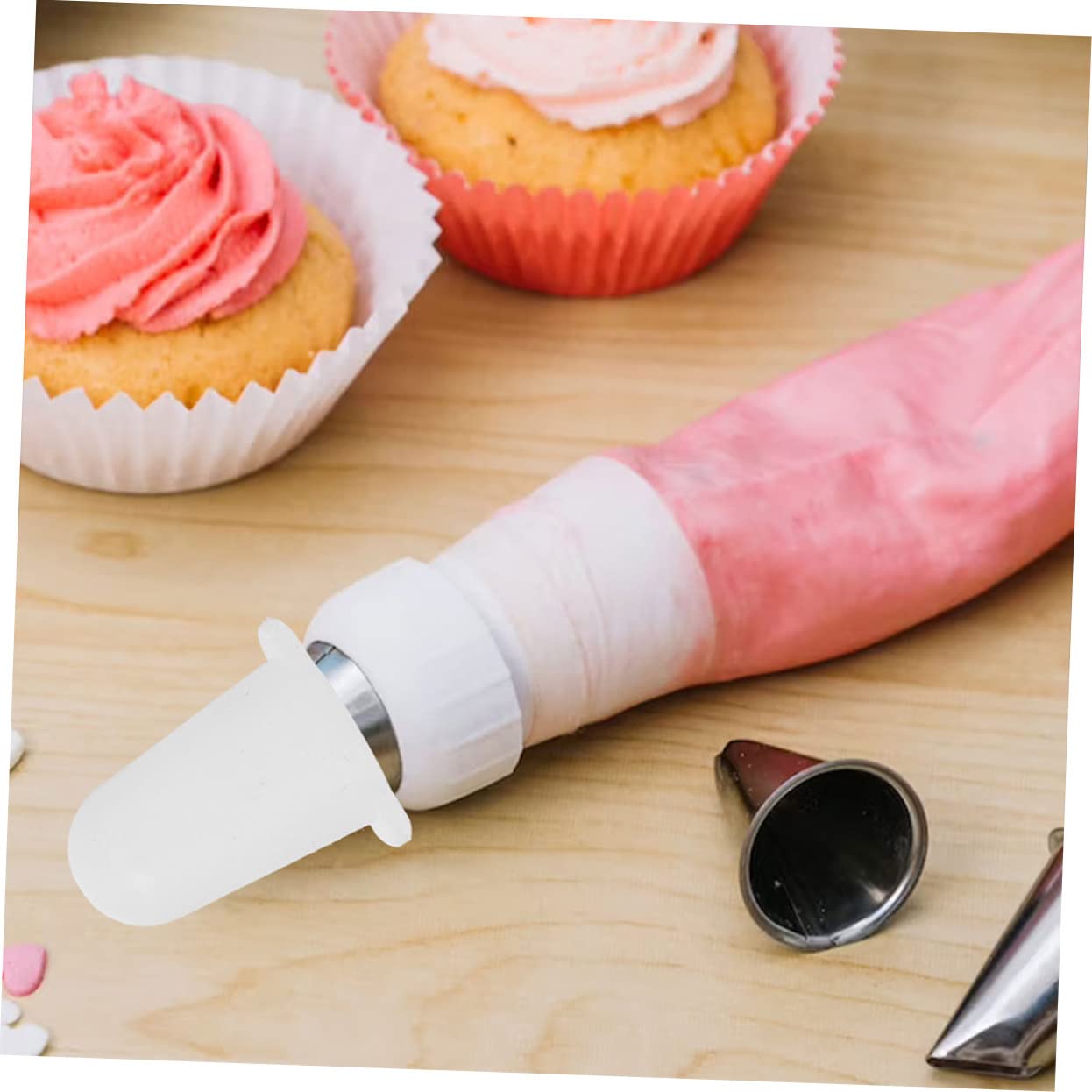 VALICLUD 6 pièces Couvre-Embouts de Douilles Pâtisserie Silicone Souple Protection Anti-Rayures pour Décoration Gâteaux Petit Moyen Grand Accessoires Réutilisables pour Poche à Douille