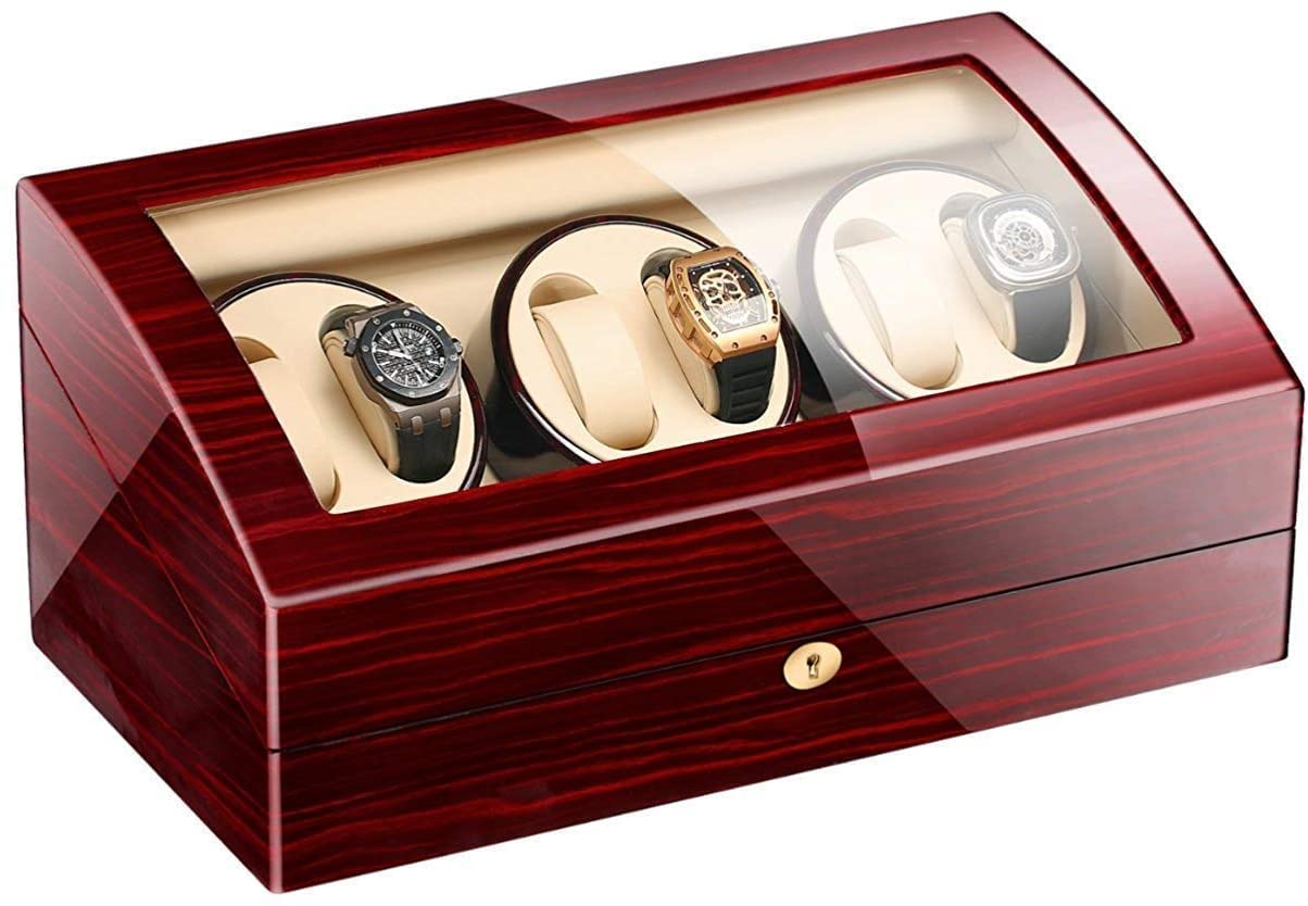 MYUYEE Watch Winders, Watch Winder 6,Watch Winders For Automatic Watches Watches Cases Watches Boxes Winders Display Storage Red It'S So Kind Of You