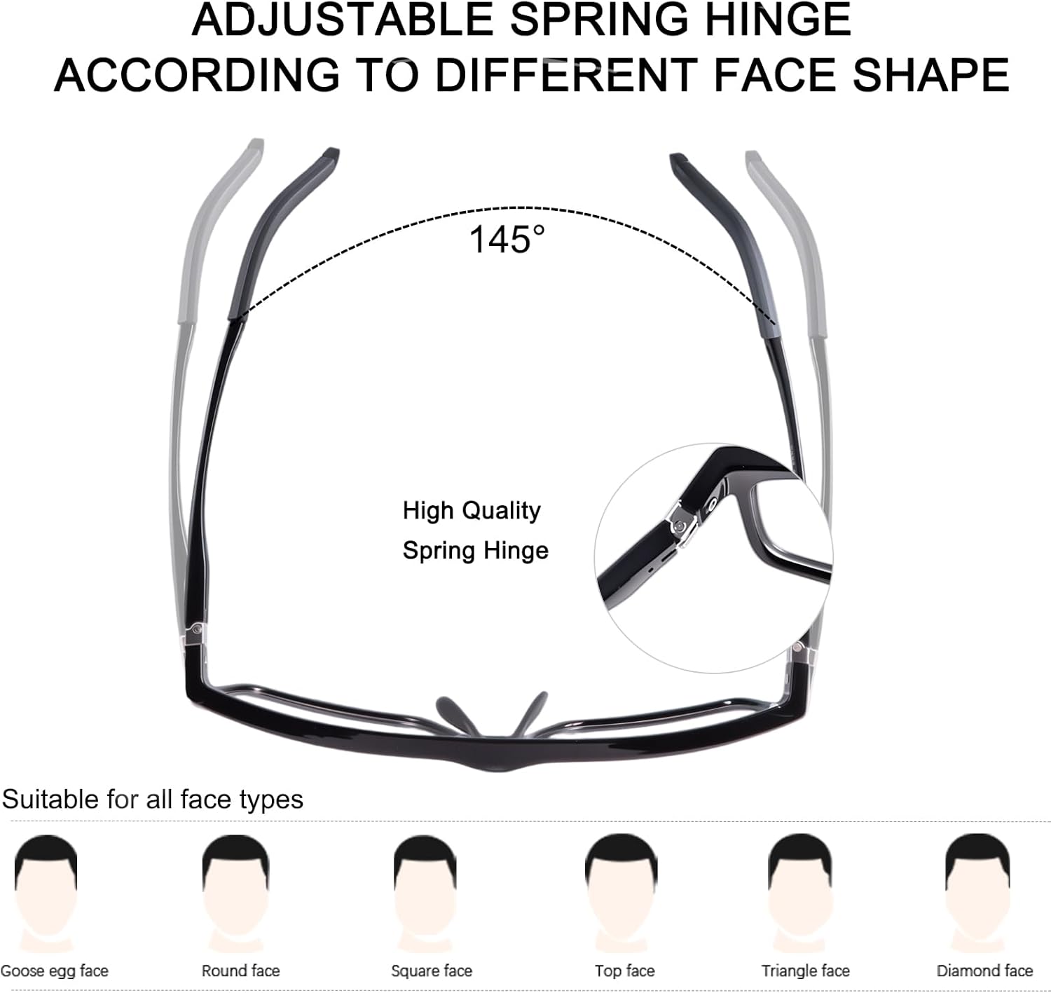 YIMI Photochromic Blue Light Blocking Glasses Anti Eyestrain Computer Gaming Blue Light Screen Blocker Glasses for Men Women - Image 4