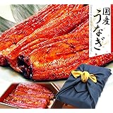 うなぎのたなか うなぎ プレゼント 鰻 国産 蒲焼き 特大長蒲焼き 3本 (総重量540g～600g) 風呂敷包み
