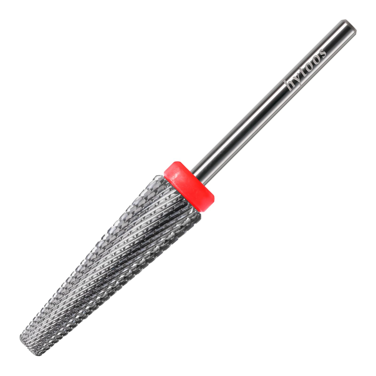 HYTOOS 24mm Super Long 5 in 1 Nail Drill Bits, Cross Tapered Carbide Bit, 3/32" Two-way Rotate Drill Bits for Nails, Remove Acrylic Nails/Gel,