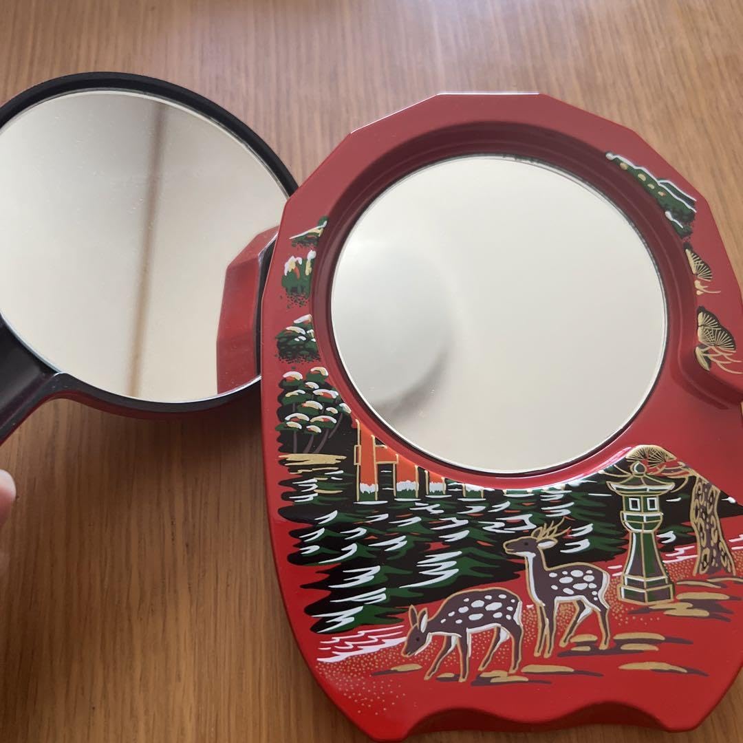 Amazon｜合わせ鏡 安芸の宮島 お土産 昭和レトロ 手鏡 厳島神社