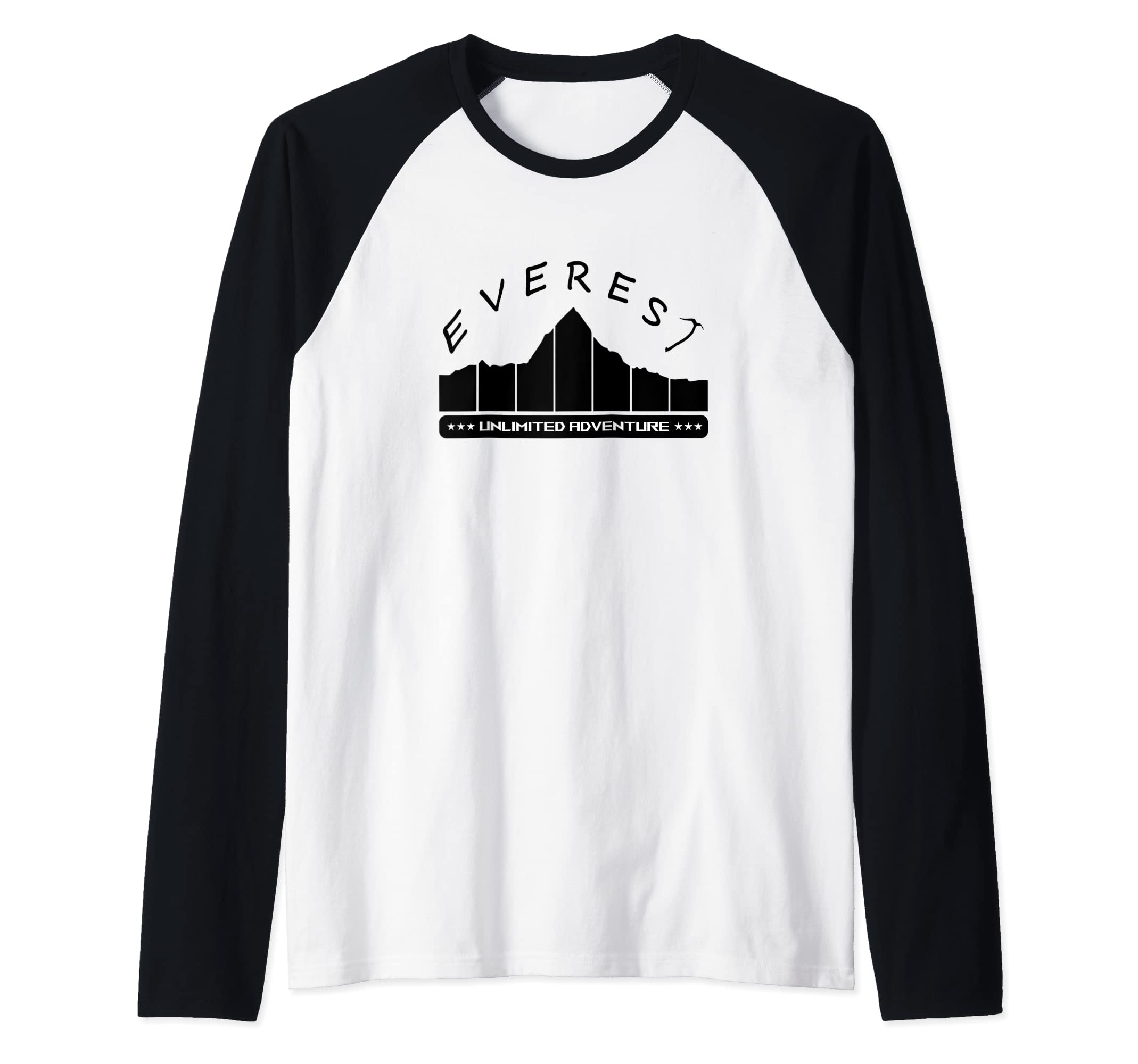 NewaEverest adventure Raglan Baseball Tee