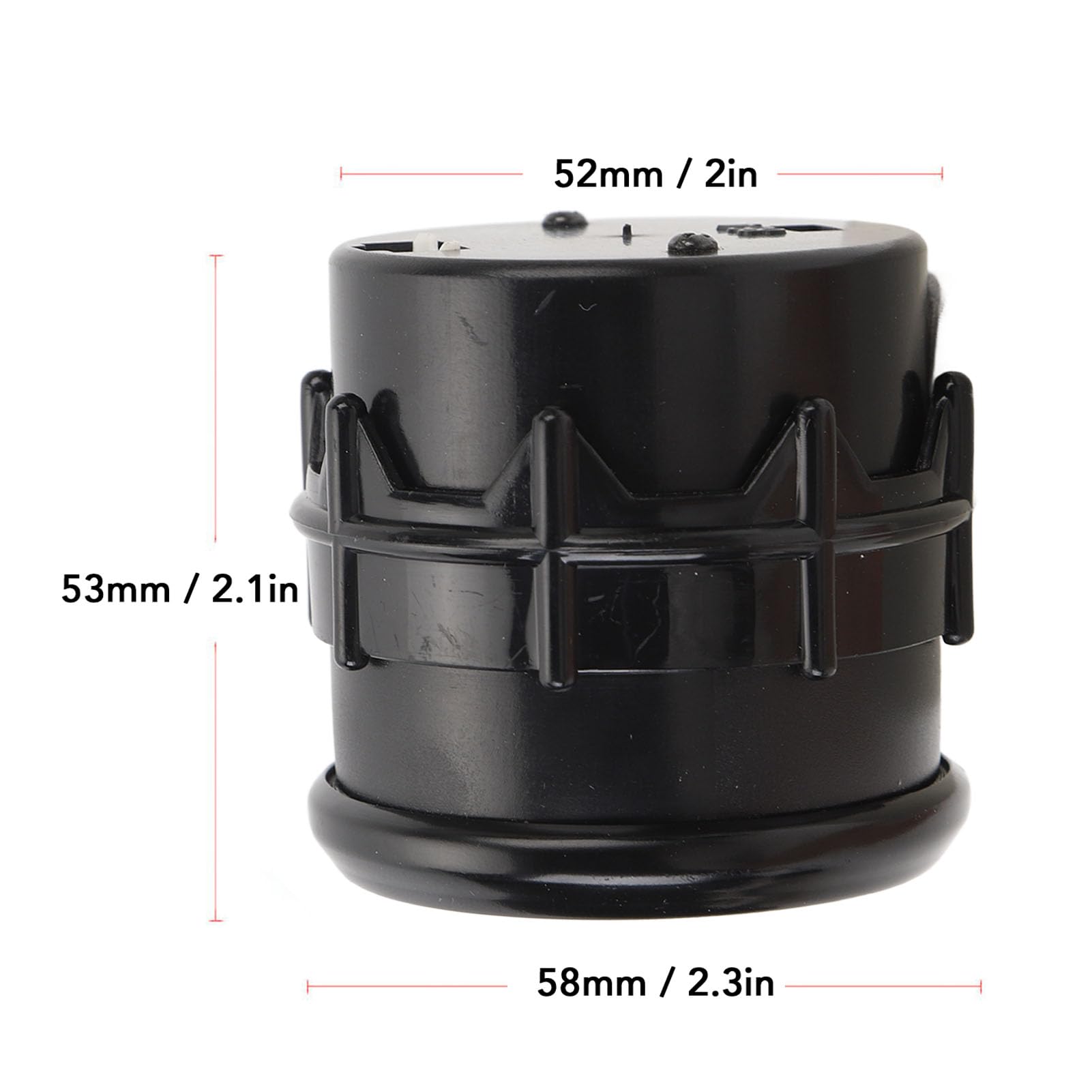 Woltomierz Samochodowy 52 Mm, Woltomierz Cyfrowy Samochodowy, Miernik Napięcia LED 52 Mm, materiał ABS, DC 8-18 V z łatwą instalacją, Dopasowanie do Wszystkich Samochodów DC 12 V