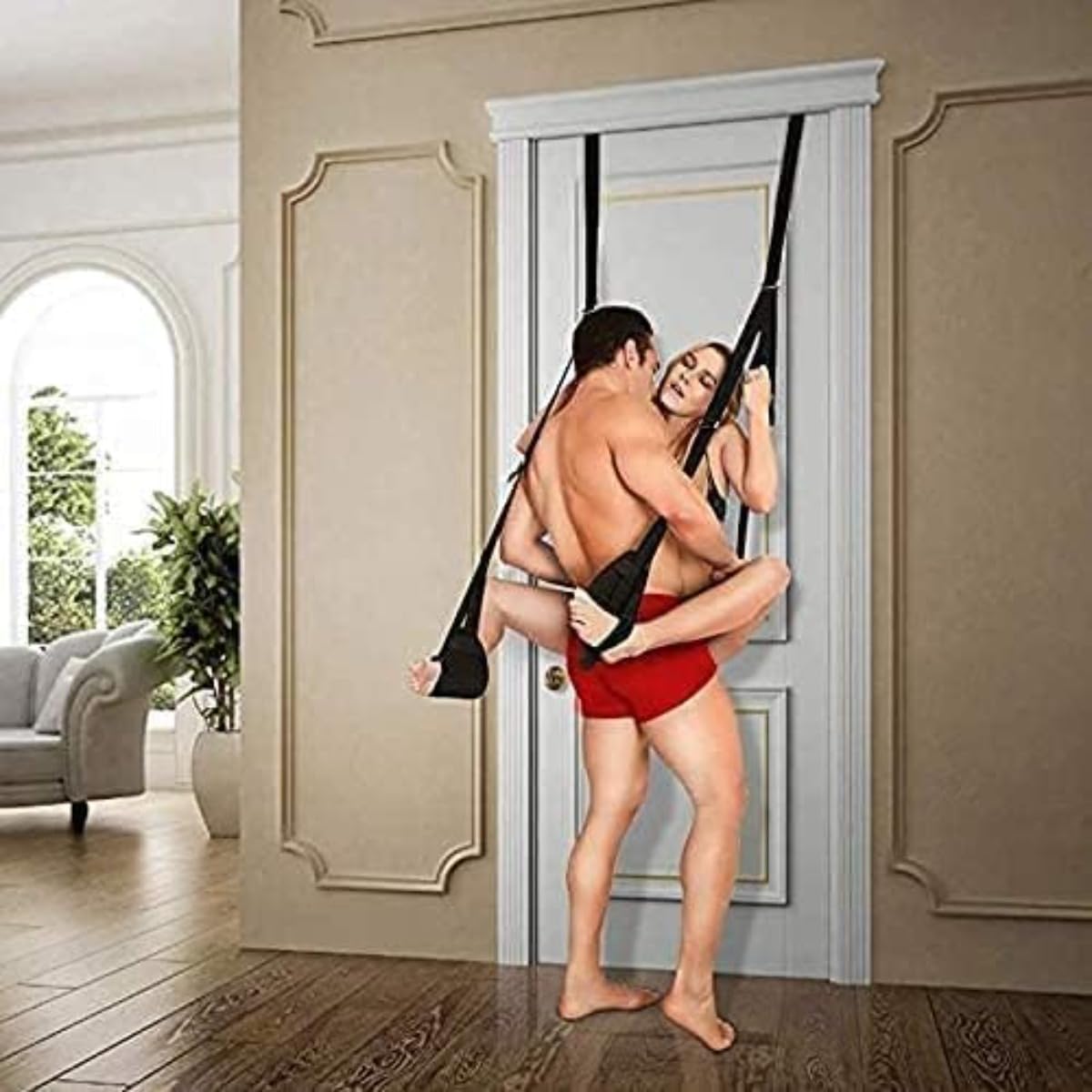 𝓼𝓮𝔁 𝓽𝓸𝔂 Cómodo Columpio de Piel para Interior y Exterior