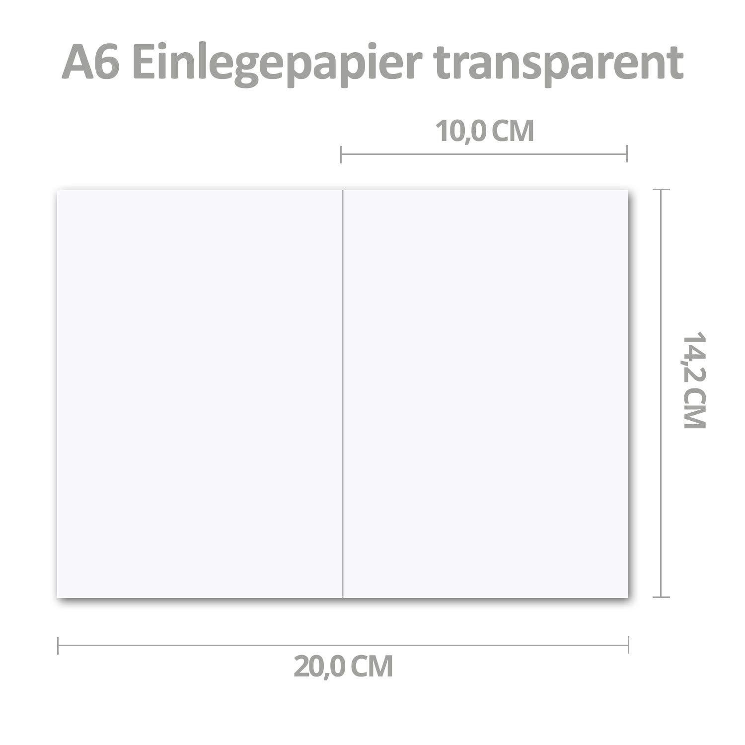 GUSTAV NEUSER® 500 fogli di carta pieghevole per biglietti pieghevoli formato A6, 143 x 200 mm (piegati 100 x 143 mm), carta opaca di alta qualità