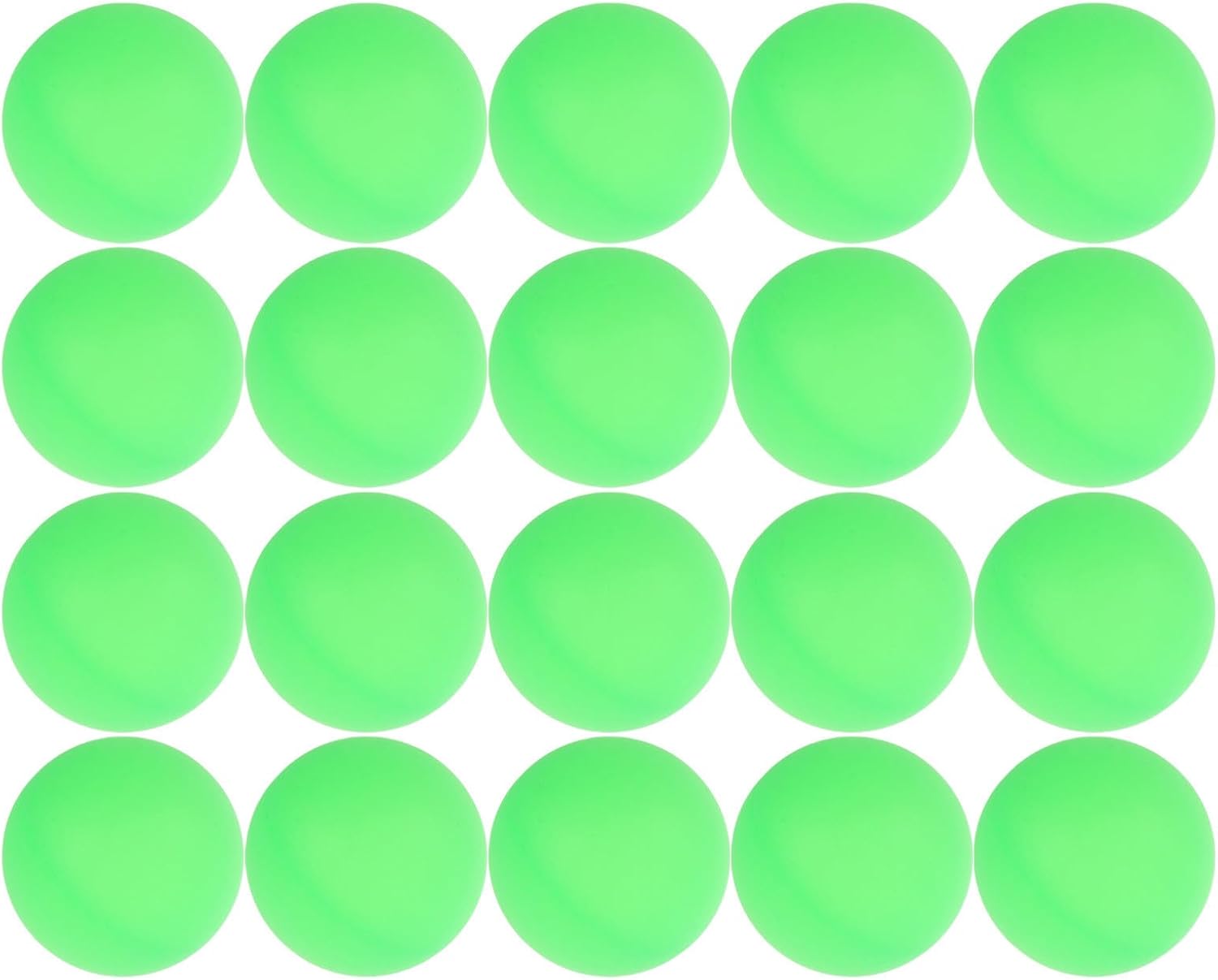 Didiseaon 100pcs Seamless Table Tennis Balls for Pet and Cat Use, 40mm Light Green Matte Plastic Spheres Blank Design, for Family Game and Raffle Draw Activities