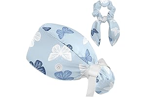Cat Paw Ponytail Surgical Caps