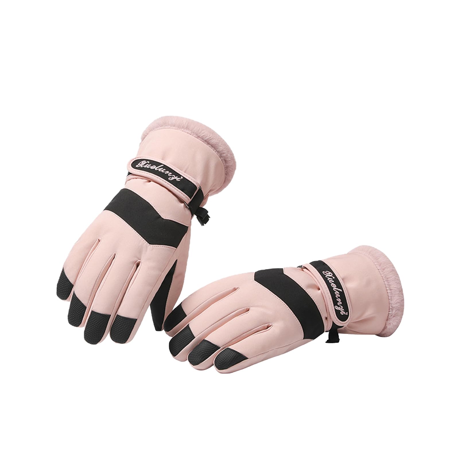 Andiker Guantes de esquí para mujer resistentes al viento y al agua térmicos de invierno