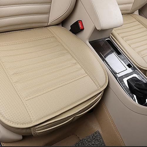 Miniatura 4 de zipelo Paquete de 2 fundas de asiento de automóvil para asientos delanteros, protector de cojín de cuero transpirable, asiento antideslizante para