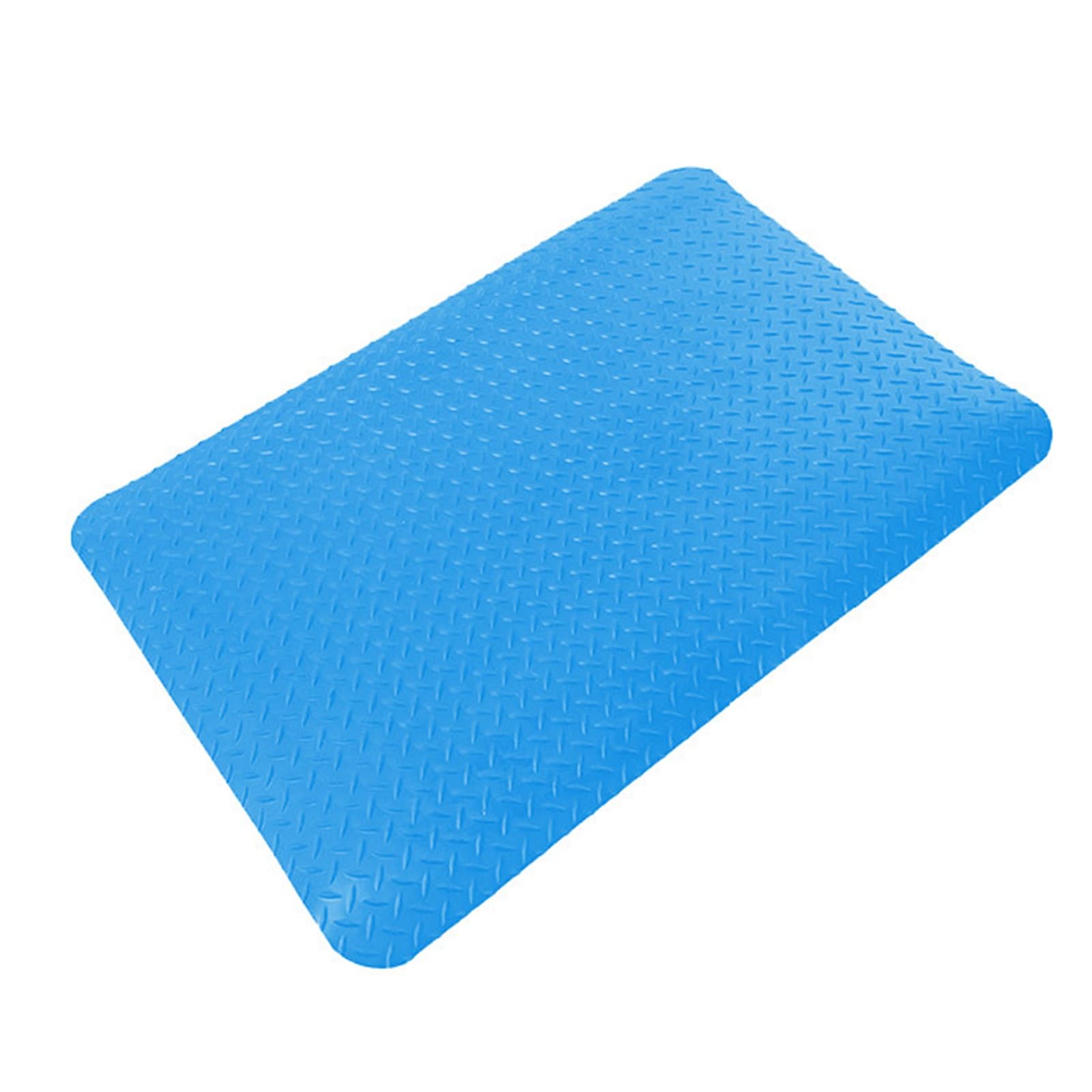 Tapis de bureau debout ergonomique anti-fatigue pour bureau et atelier, coussin antidérapant pour confort et soutien, bleu, 18x24x1in / 45 x 60 x 2,5 cm