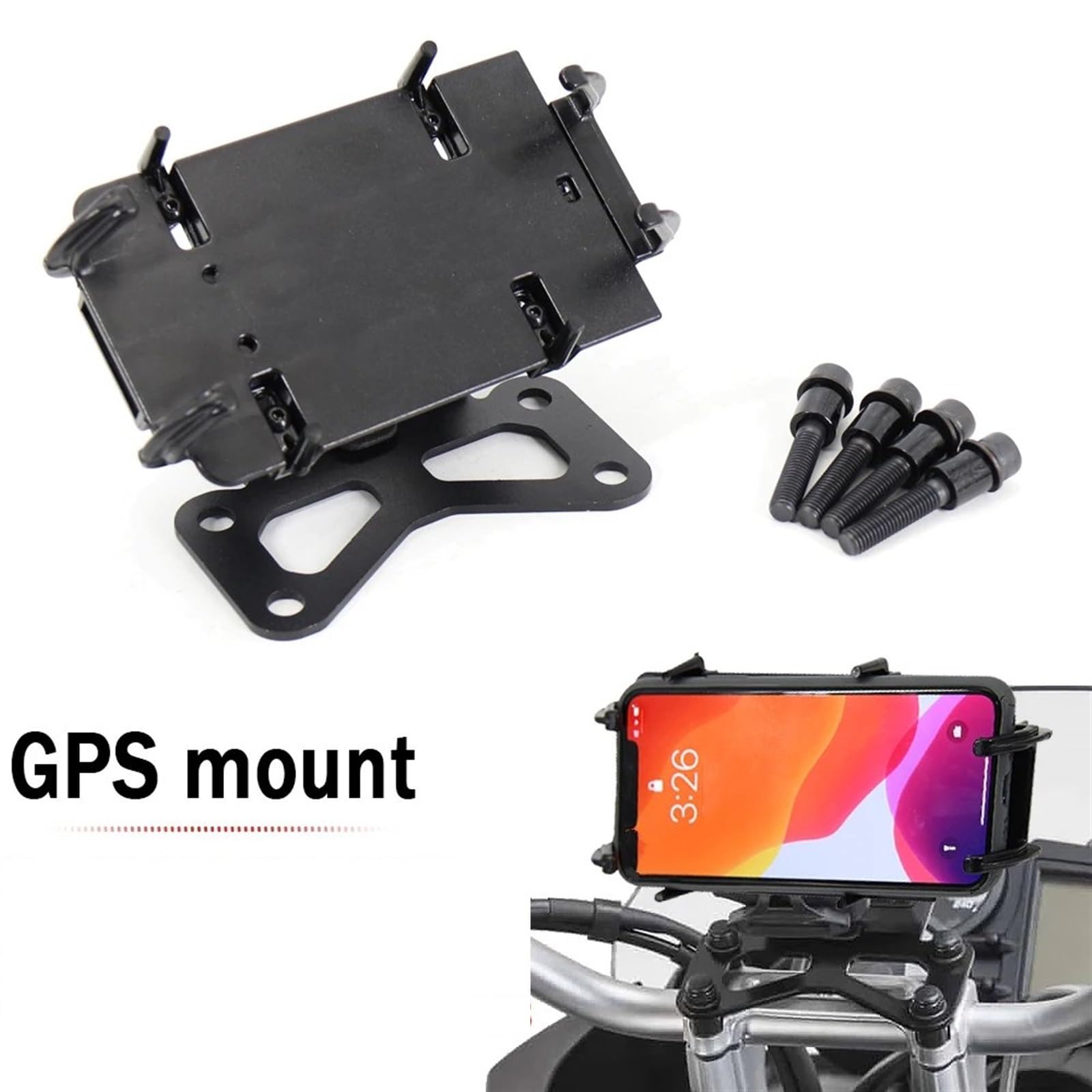 Support Telephone Velo pour BMW F650GS, F700GS, F800GS, F 800 GS pour Adventure Support Navigation GPS pour Moto Chargeur USB Telephone Moto Rotation(B)