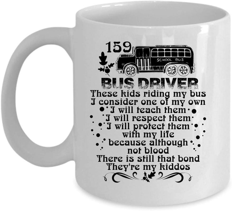Cool Job Coffee Mug, Bus Driver Cup Home & Kitchen